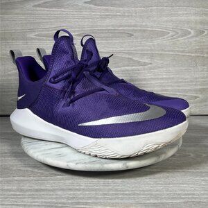 Nike Zoom Shift 2 Mens 13.5 Basketball Shoes Purple Low Top Athletic Sneakers